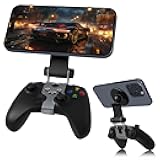 (1 Set) Orzero Magnetic Controller Phone Mount Clip for X box Series X/S, X box One/One S/One X, Adjustable Mag-Safe holder Accessories for iPhone and Android Phones Remote Stream Gaming (Black)