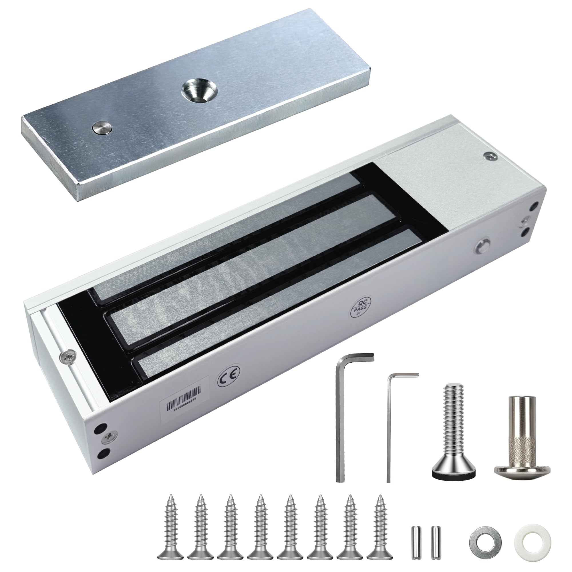 UHPPOTE 500 kg 1200LBS Haftkraft Single-Tür elektromagnetischen Schloss Fail Safe-Modus | Mit LED-Anzeige und Türstatus-Sensor für Zugangskontrollsystem