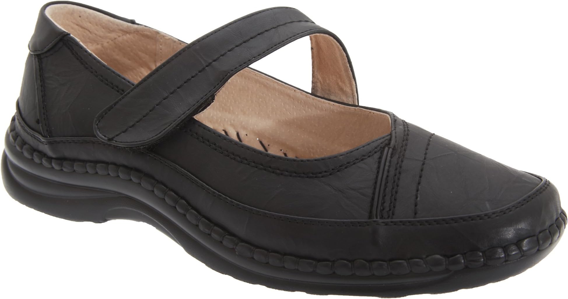 BoulevardWomens/Ladies Extra Wide EEE Fitting Mary Jane Shoes (3 UK) (Black)