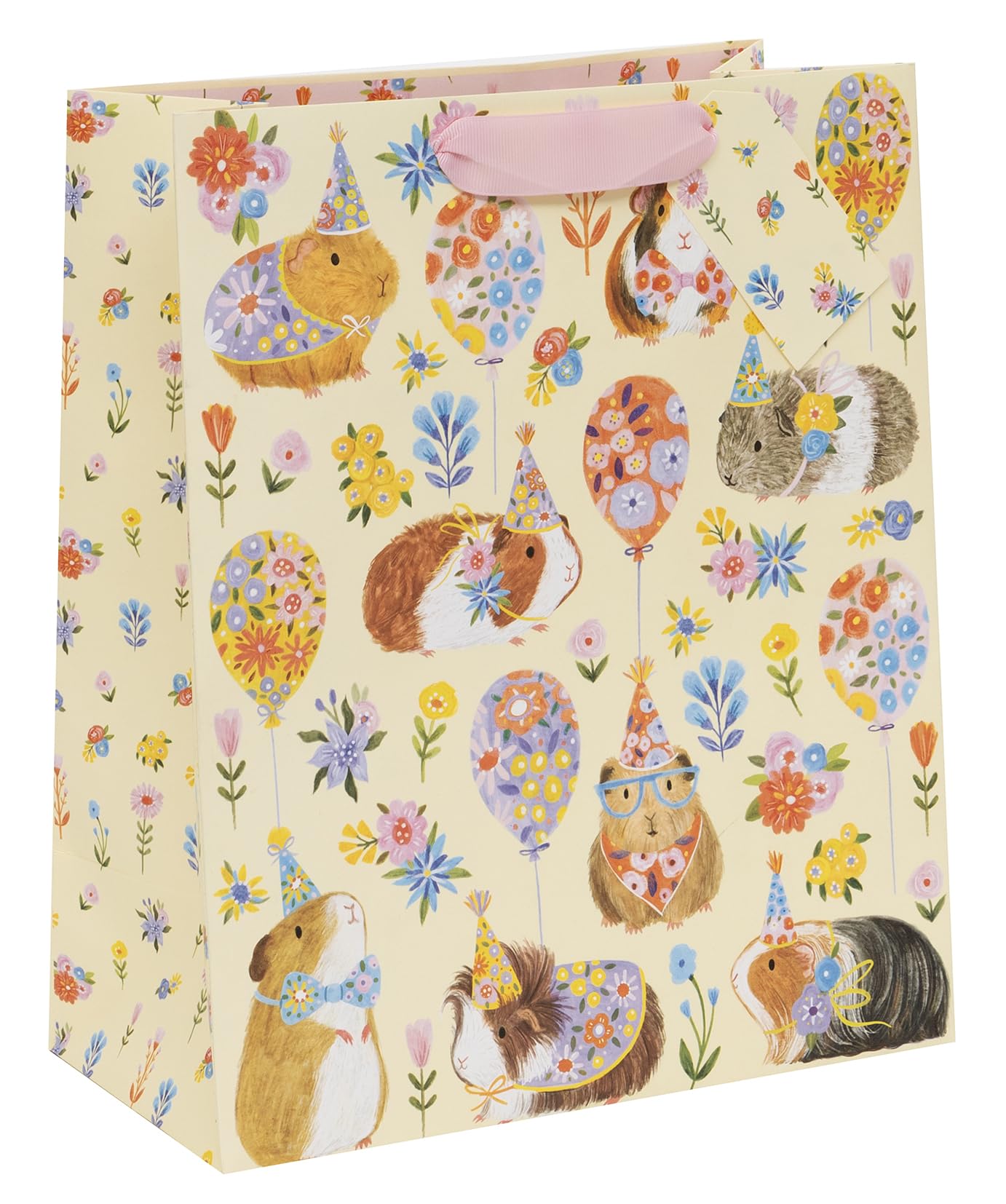 Glick Large Gift Bag - Guinea Pig Party Design - 260 x 315 x 135mm, M