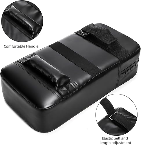 Miniatura 3 de Juego de guantes de boxeo 2 en 1, almohadilla de enfoque para principiantes, almohadilla duradera de taekwondo, juego de almohadillas de