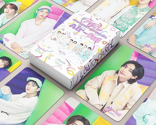 Funwaretech Stray Kids Japan Season'S Greetings 2024 Air-ful Photocards 55 piezas Stray Kids Lomo Card Set de regalo para fanáticos de SKZ,