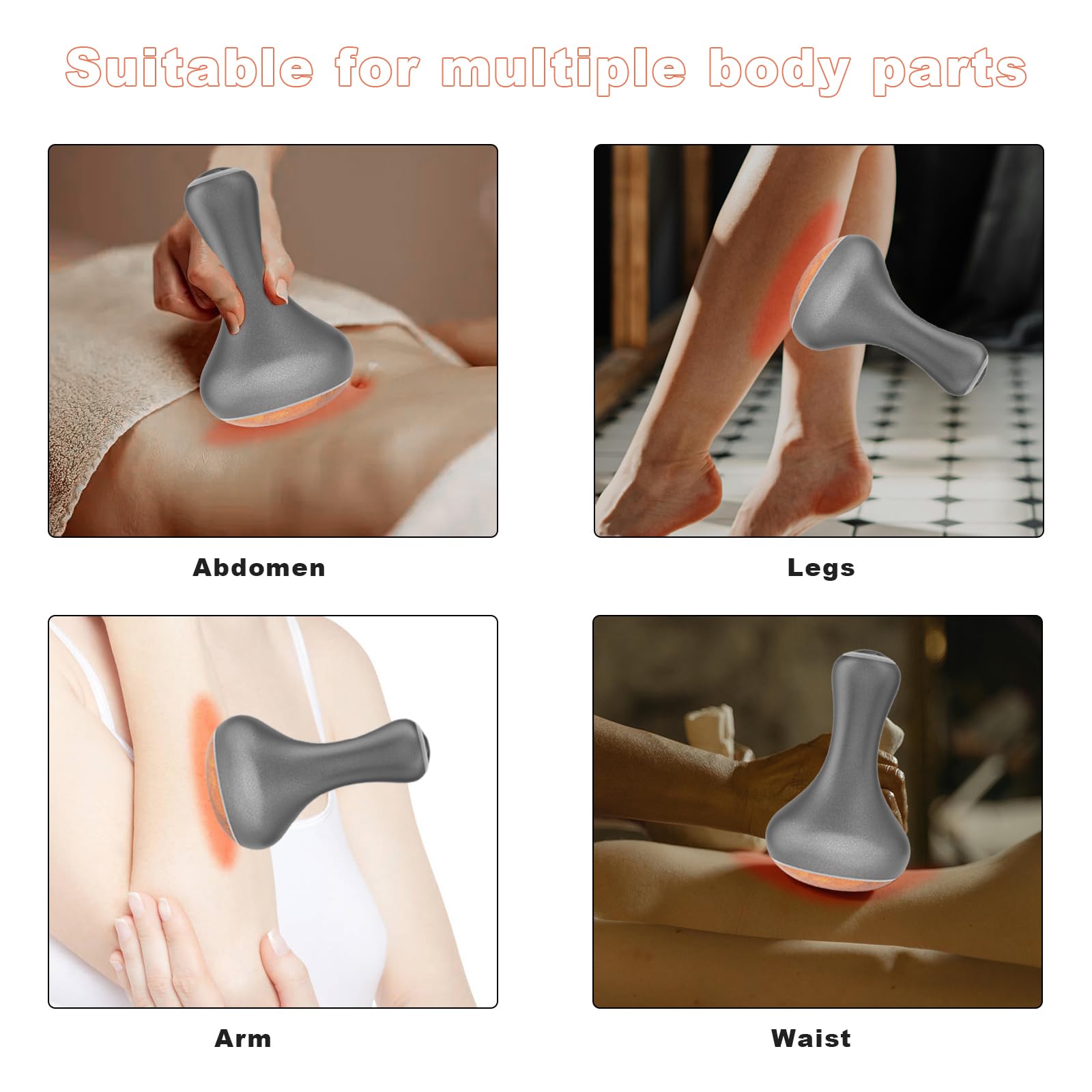 Piedras calientes para masaje, piedras calientes masaje muscular con calentador, piedra bian natural inalámbrica, gua sha eléctrica para spa en casa