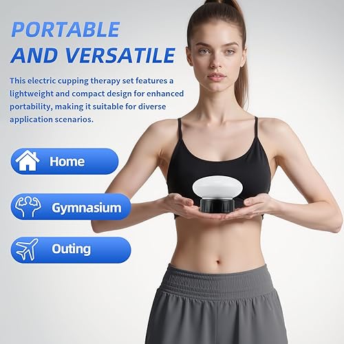 Miniatura 3 de ZhanHao Ventosas eléctricas, masajeador inteligente de terapia de ventosas, herramienta de masaje de ventosas, alivia el dolor muscular del cuello,