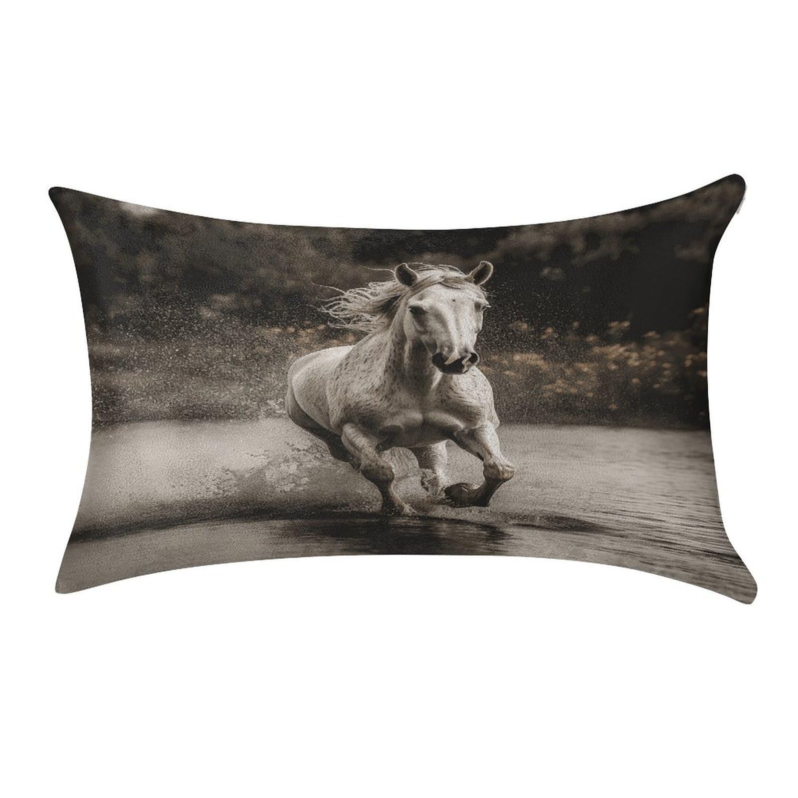 Btcowzrv Style Horse Running By The Water Pillow Cover Pillow Case Pillowcase