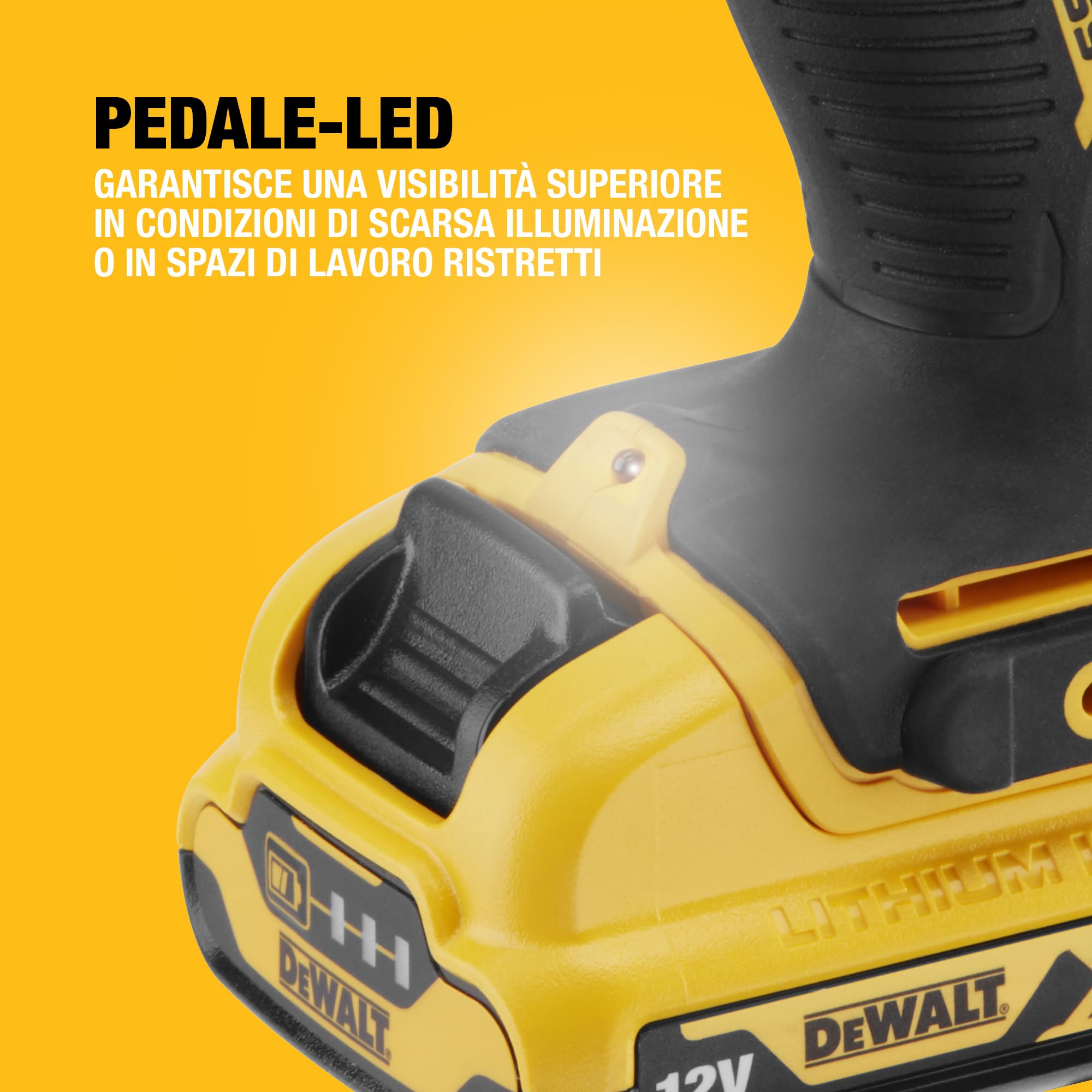 DEWALT Trapano Avvitatore Compatto 2 Velocità con percussione, DCD706D2-QW