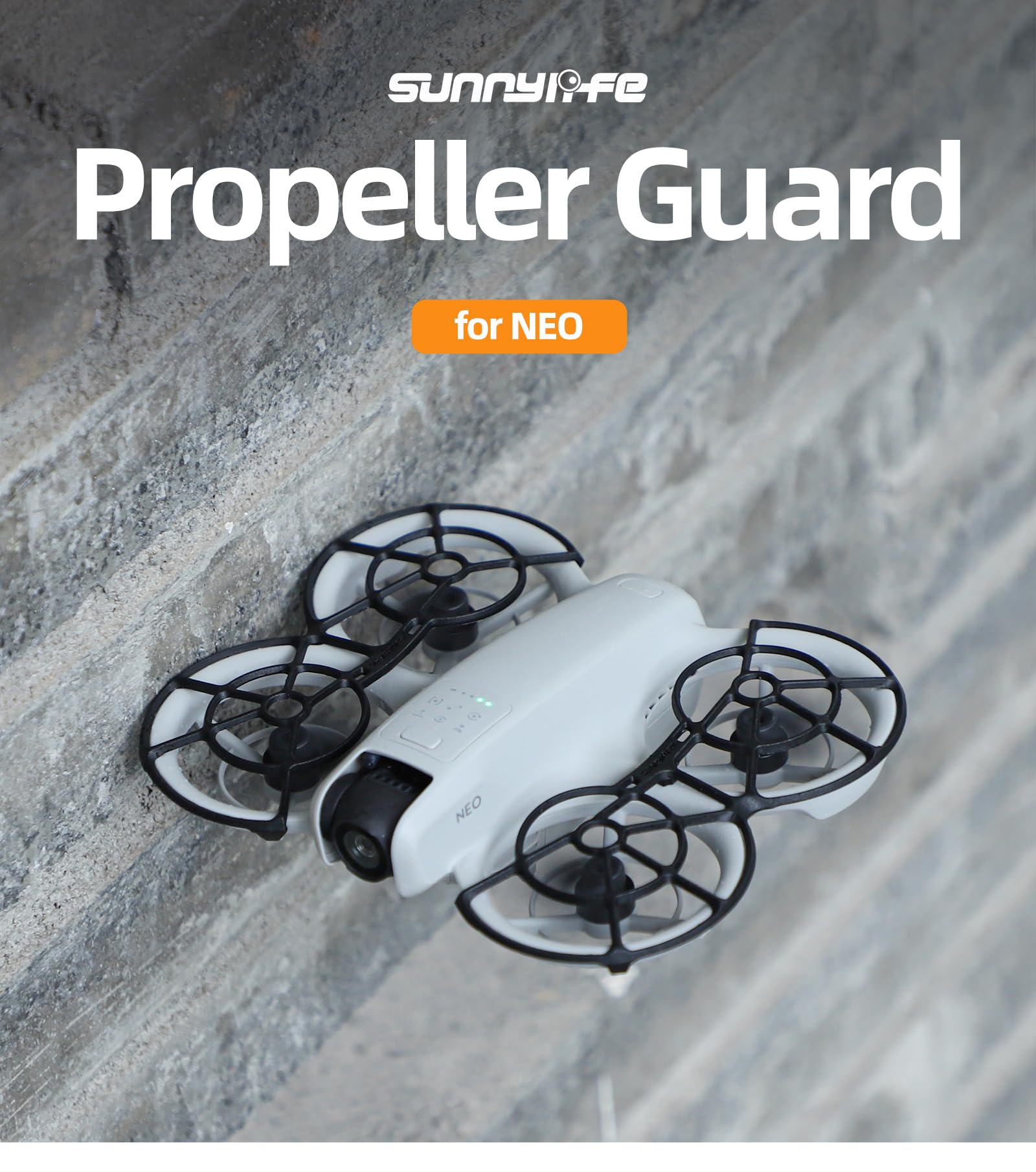 Propellerschutz Für DJI Neo Drohne – Graue Schutzringe, Kollisionssicher, Leicht (15,2 G)