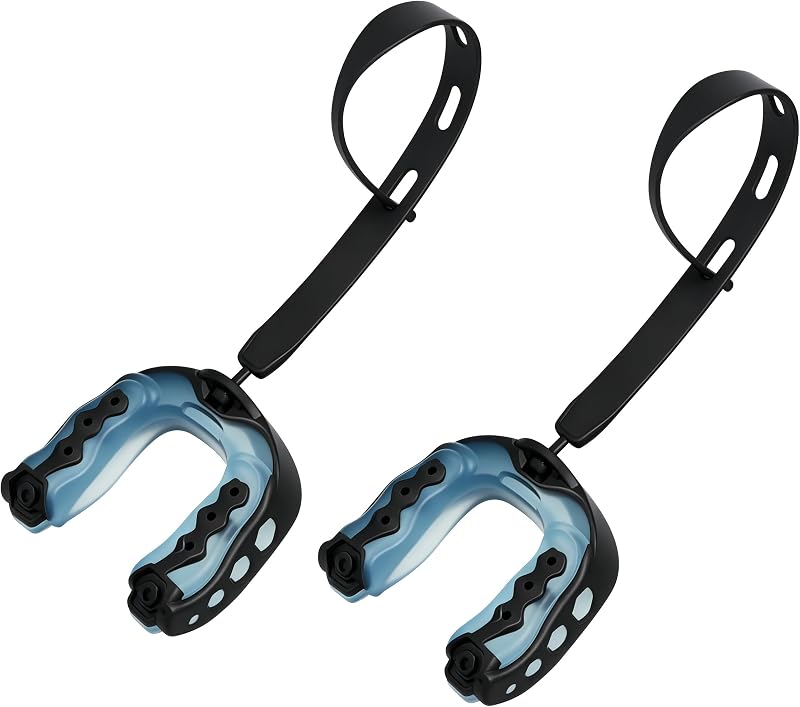 Football Mouth Guard, 2Pack Youth Mouth Guard Soft Mouthpiece, Professional Sports MouthGuard for Boxing, Hockey, Basketball, Lacrosse (Blue)