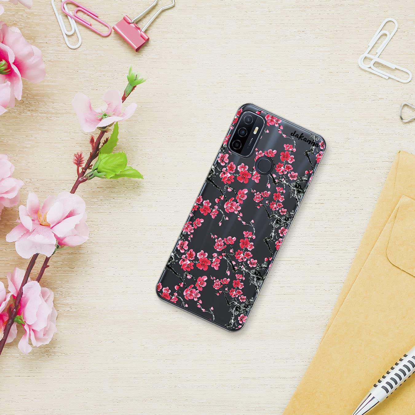 dakanna Custodia per [ Oppo A53 2020 - A53S ] sfondo Trasparente con