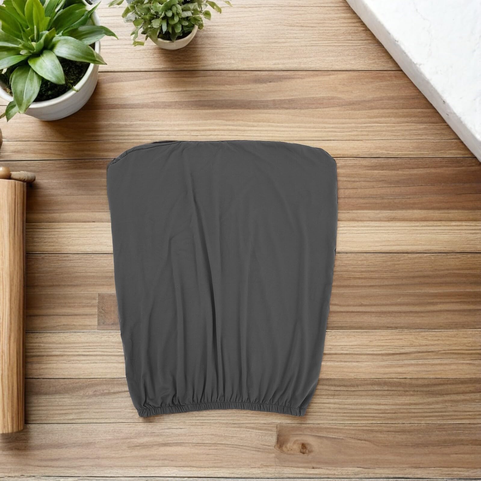 TOGEVAL Funda Protectora Elástica para Radiadores Eléctricos Transpirable y Lavable Tamaño Ajustable 5-10 CM Color Gris Oscuro Funda Reutilizable Antipolvo para Calentadores — view 7