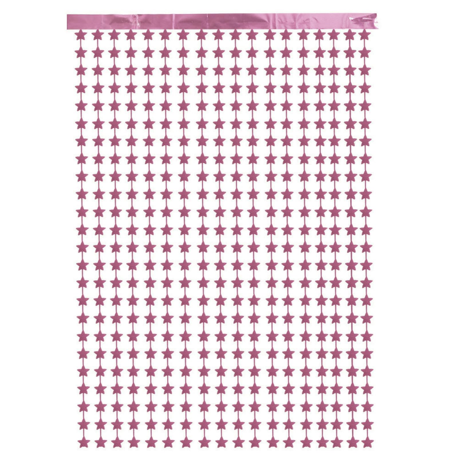 YESONPink Stars Backdrop,Stars Party Curtains,Stars Backdrop Decorations,Pack of 2
