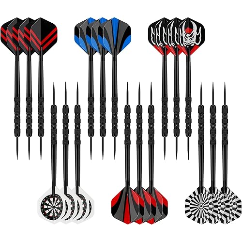 Accmor Metal Tip Darts, Steel Tip Darts, Professional Metal Darts, Darts Metal Tip Set, Metal Darts for Dartboard ﻿
