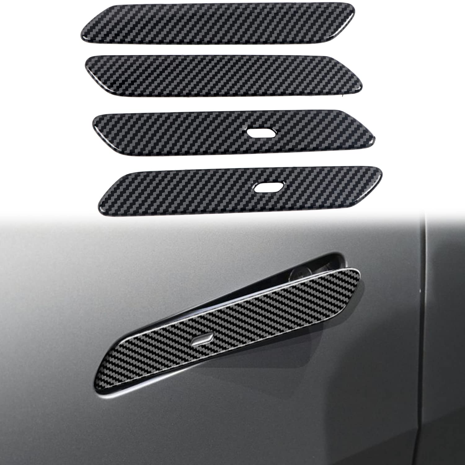 Coques De Protection Poignée De Porte Pour Kia EV6 2022-2024 - 4 Pièces ABS, Design Origine - 7
