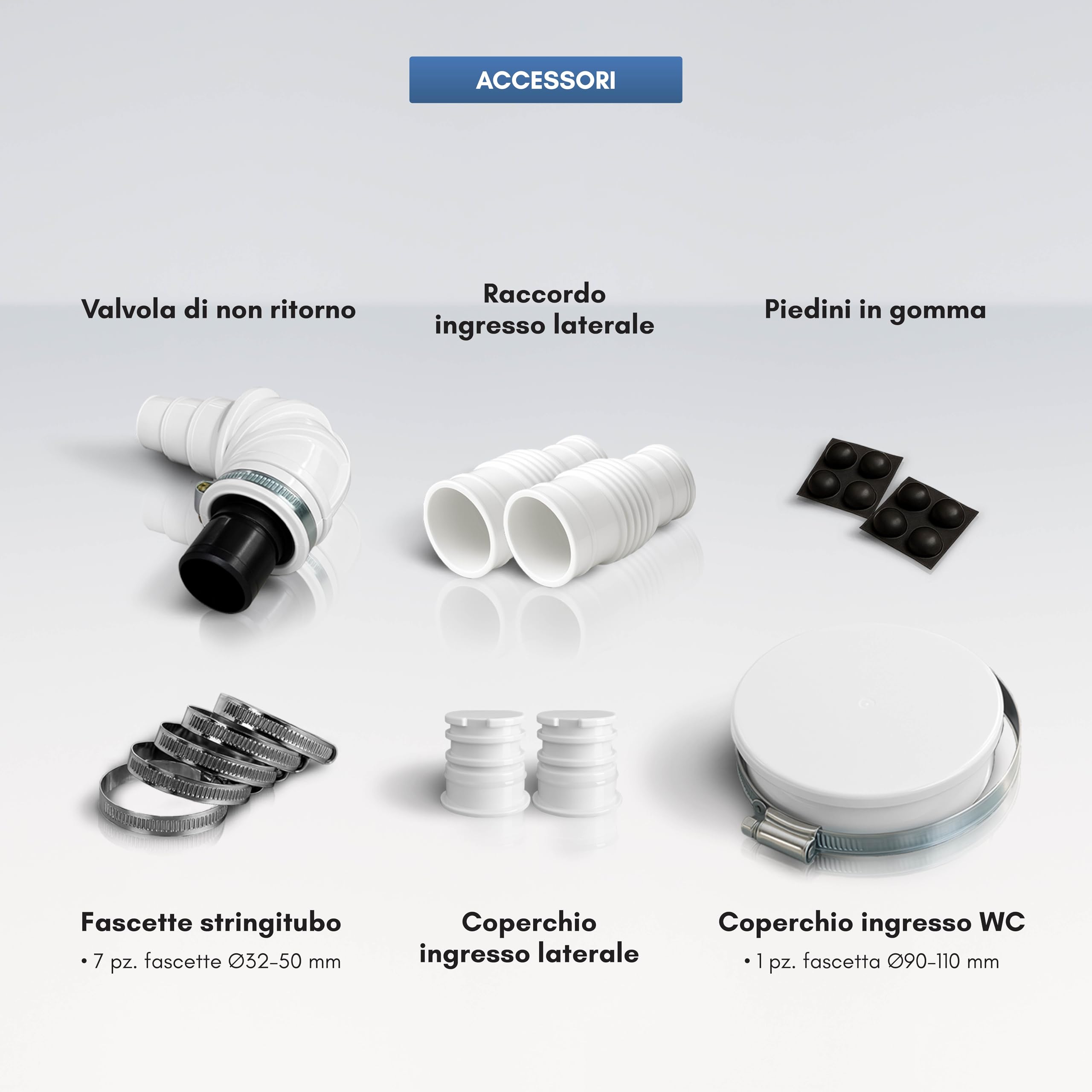 Aquamatix Trituratore Pompa Maceratore 400W Sistema di Sollevamento 100L/min 6,5m Distanza di pompaggio verticale con 3 ingressi per WC, Lavandino e Vasca da bagno con Filtro a carbone