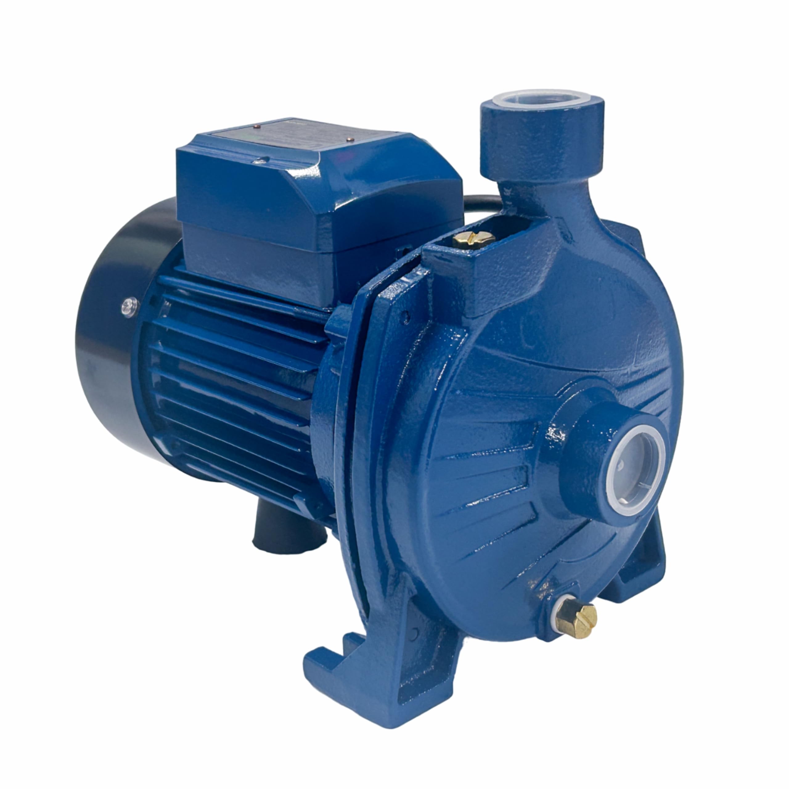 Centrifugal Pump, Power 0.5 hp, 115V, Cooper Winding, 79ft Head, 24.2gpm Flow, S. Steel Shaft, Threaded inlet and outlet 1",Thermal protector,Brass priming plug.