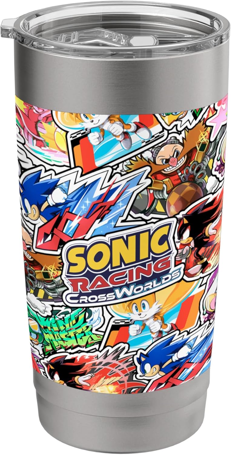 Sonic Racing CrossWorlds – Decals Stainless Steel Insulated Tumbler