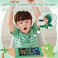 Vista 4 de FLUESTON Juguetes Tableta LCD de Escritura para Niños Pequeños, Juguetes para Niños y Niñas de 3, 4, 5, 6, 7, 8 Años, 8.8 Pulgadas, 1 Unidad en 1
