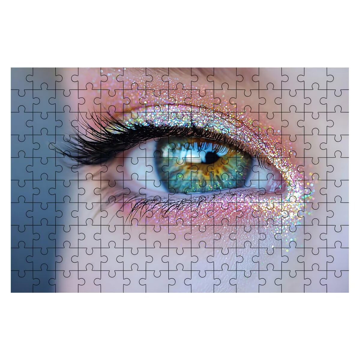 Puzzle 5000 elementów dla dorosłych, puzzle 5000 elementów oczu, abstrakcyjne puzzle dla dorosłych z wykwintnym pudełkiem do pakowania, gry edukacyjne, duże drewniane puzzle na prezent dla kobiet
