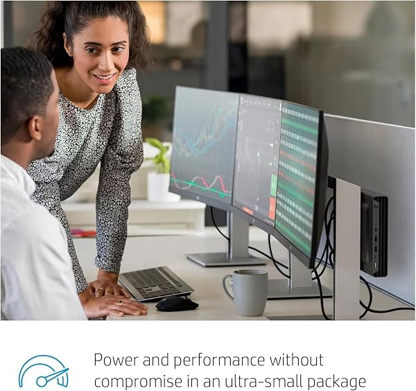 HP EliteDesk 800 G6 Mini PC Desktop Win11 Pro, Micro Ordinateur Intel Core i5-10500T, 16 GB di RAM, SSD da 256 GB, Supporto 4K, Displayport, RJ-45, Senza tastiera (rinnovato) - 4