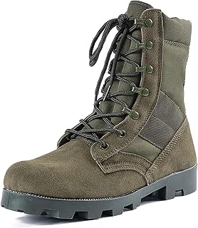 Men's High-Top Tactical Boots - Desert Combat Military Boots for Army Training, Outdoor Patrol and Hiking, Durable Ankle-Length Footwear