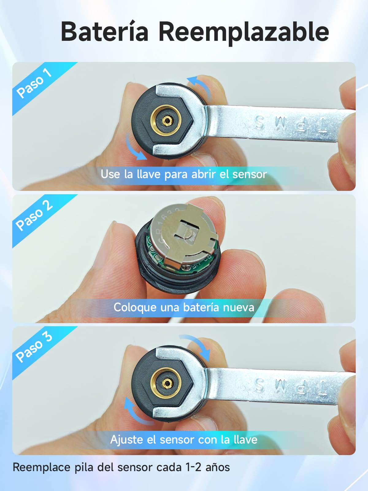 Sistema de control de presión de neumáticos Moman TPMS 4 sensores para motocicleta con aplicación, monitor de presión y temperatura de neumáticos con función de alarma, solo compatible con iOS & Andro