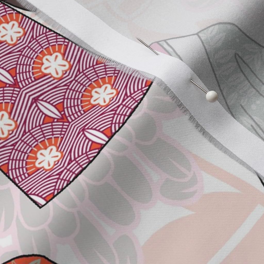 Spoonflower Fabric - Fashion Style Japanese Japan Printed on Organic Cotton Sateen Fabric by The Yard - Sewing Quilting Apparel Home Decor