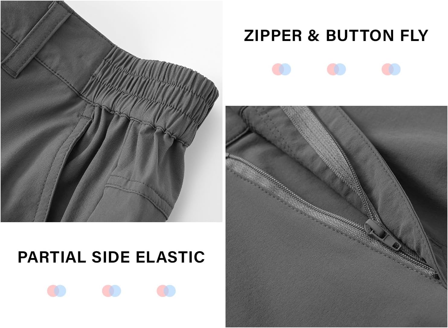 BGOWATU Mens Golf Shorts Stretch Dress Shorts Dry Fit Casual Hiking Cargo Shorts for Summer with Pockets - Image 5