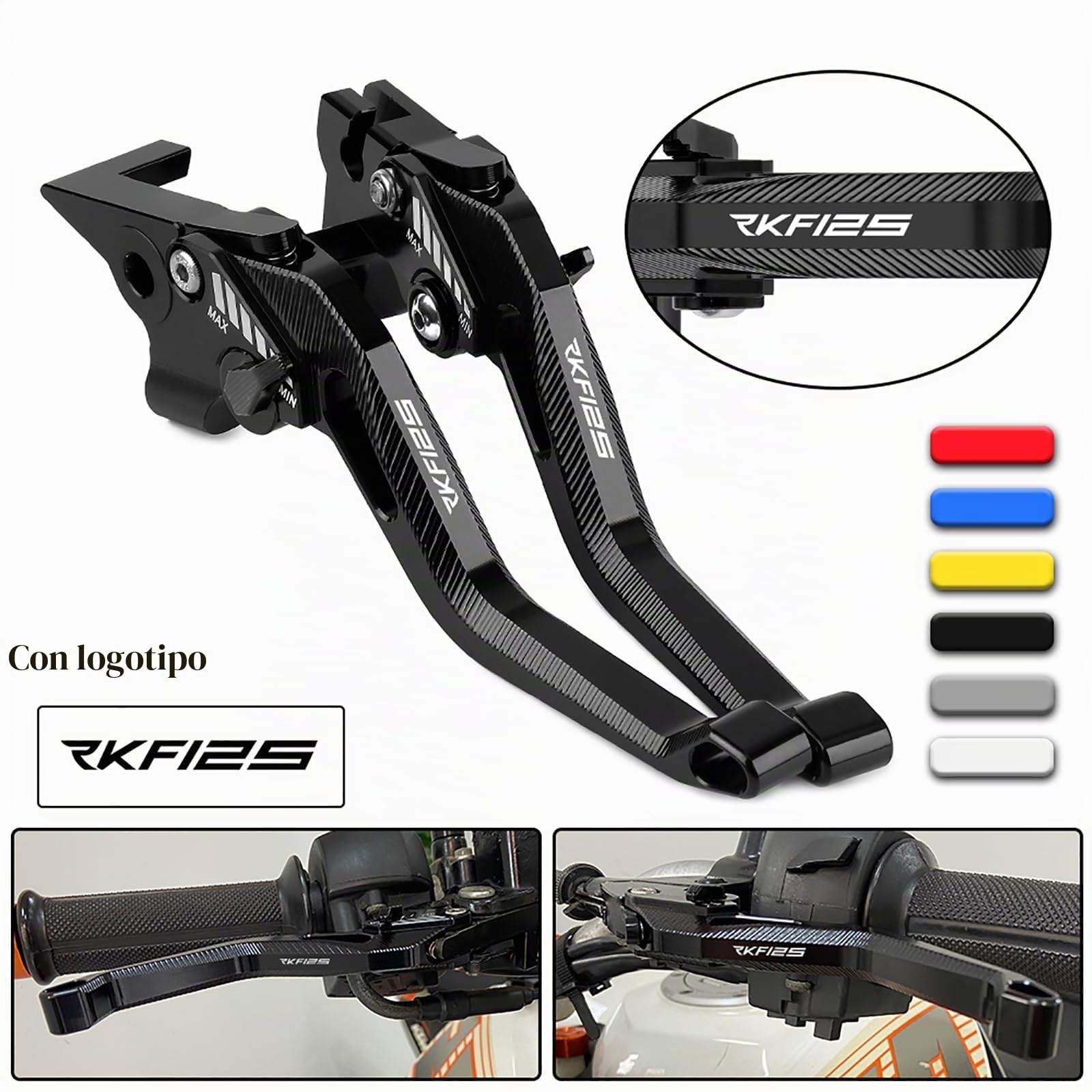 Moto Kit Palanca de Embrague y Palanca de Freno para Keeway RKF 125 RKF125 2018 2019 2020 2021