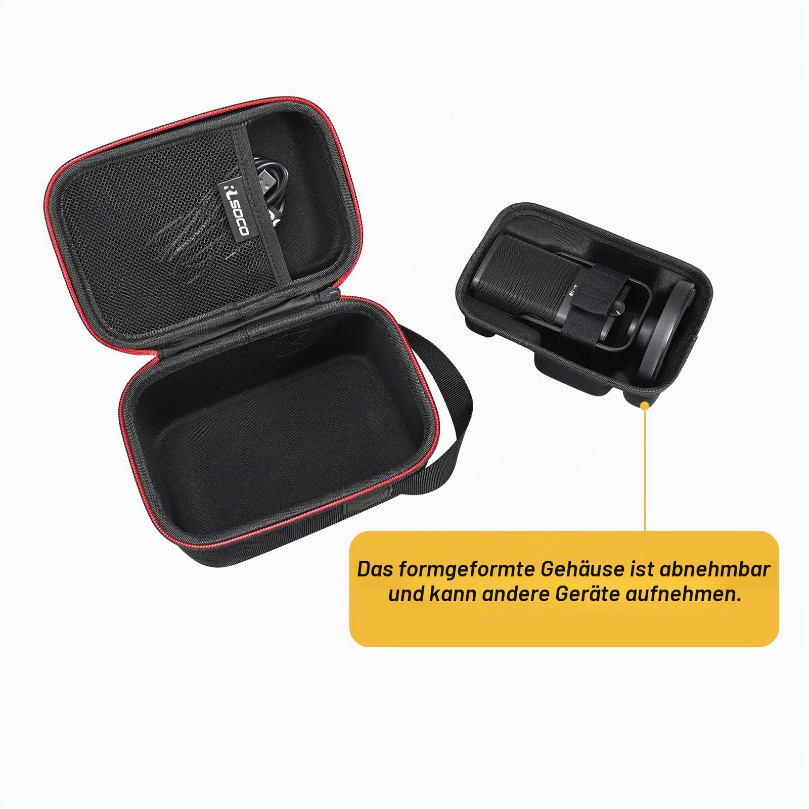 RLSOCO Tasche für RØDE NT-USB Mini vielseitiges USB-Studio-Kondensatormikrofon Koffer Hülle für RODE NT-USB Mini Kondensatormikrofon(Nur Tasche)