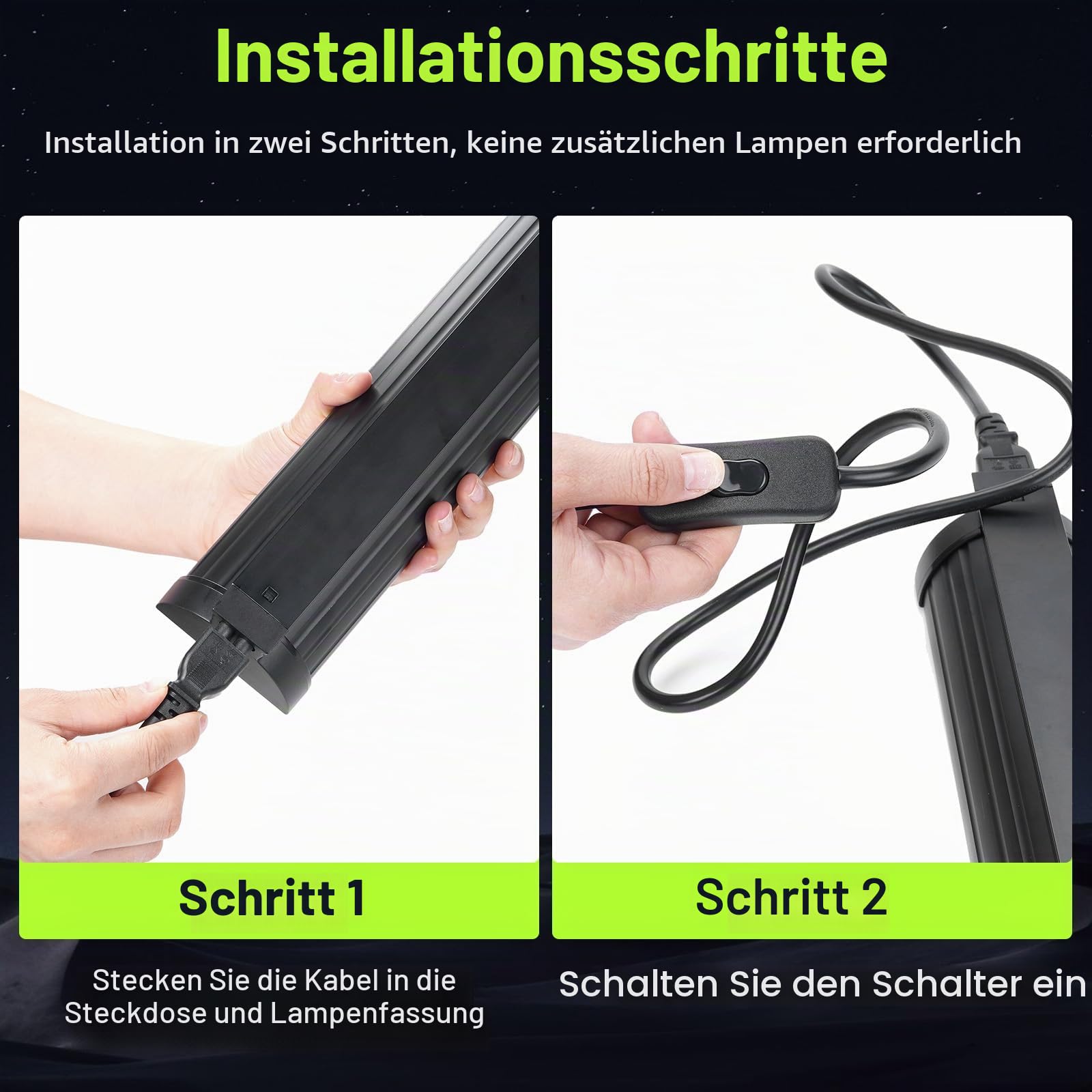T5 UVB-Licht-Reptilien-Set 10% UVB 30% UVA 31,5 cm Hochleistungshalterung für Bartagamen Eidechsen Schildkröten