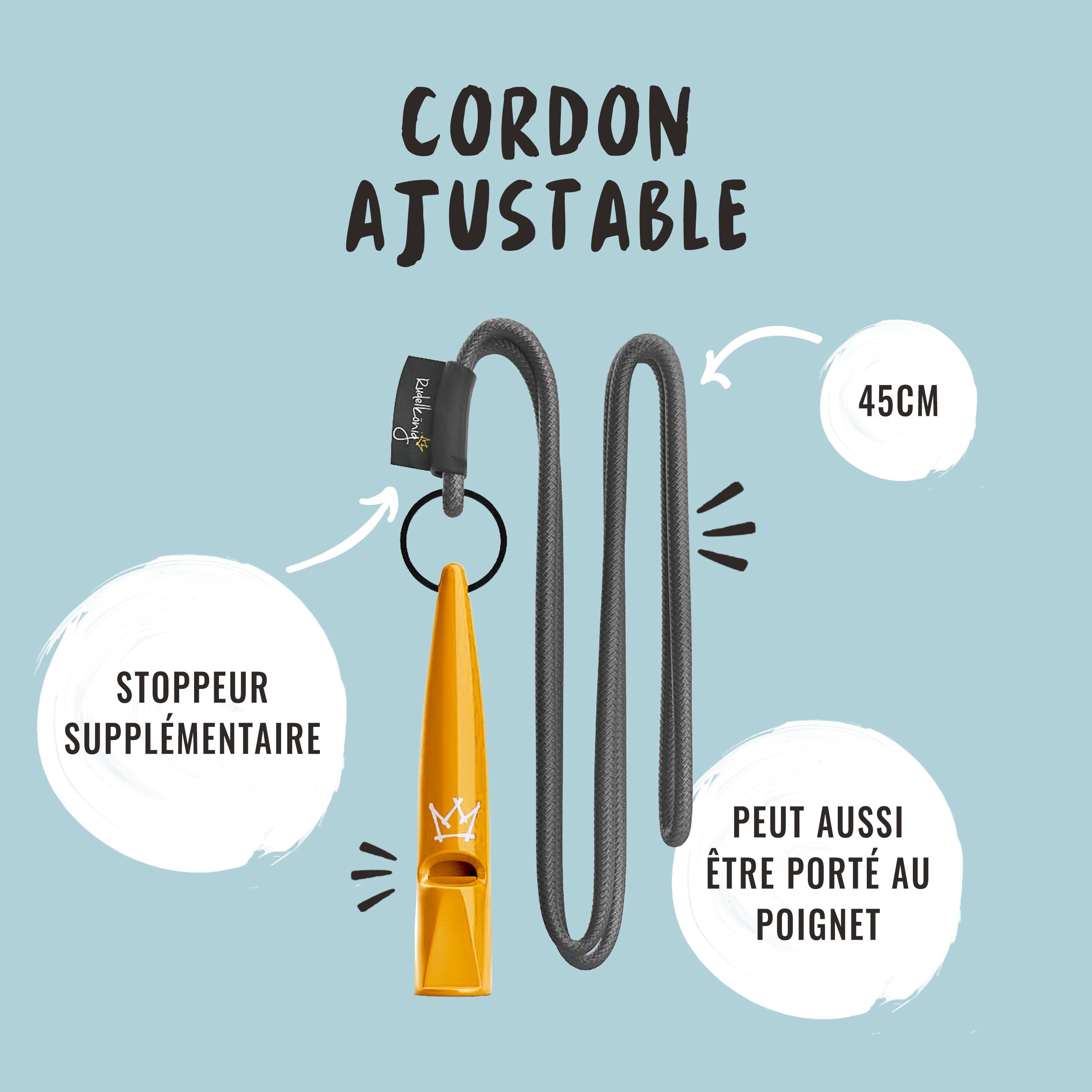 Rudelkönig Sifflet Chien Rappel Professionnel - Sifflet pour Chien - Outil de Dressage de Haute Qualité pour l'Éducation Canine