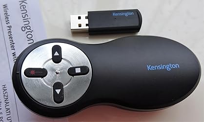 Kensington Wireless USB Powerpoint Presentation Clicker with Red Laser ...