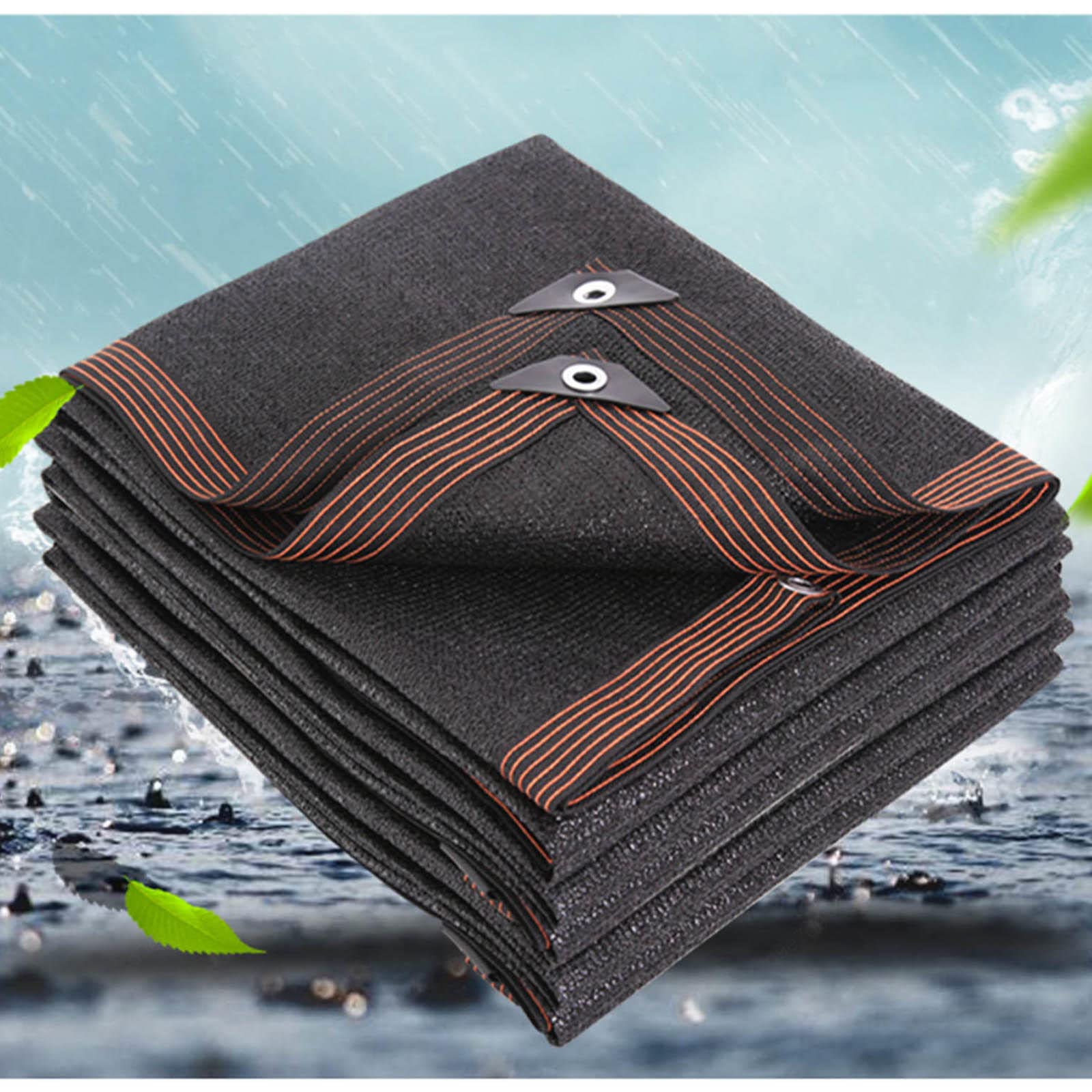 Siatka Cieniująca Sunblock, 70% Siatka Cieniująca Do Szklarni, Uv Odporna Tkanina Cieniująca, Żagiel Cieniujący Do Ogrodu, 2x4/3x5/4x5/4x6/5x8m Markiza Zewnętrzna,Black-5x6m(16.4 * 19.7ft)