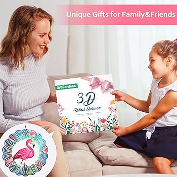 GANAZONO Rotating Windmill Flamingo Ornament Garden Toy For Boys And