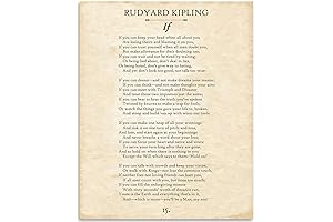 If Kipling Wall Art - Inspirational Poetry