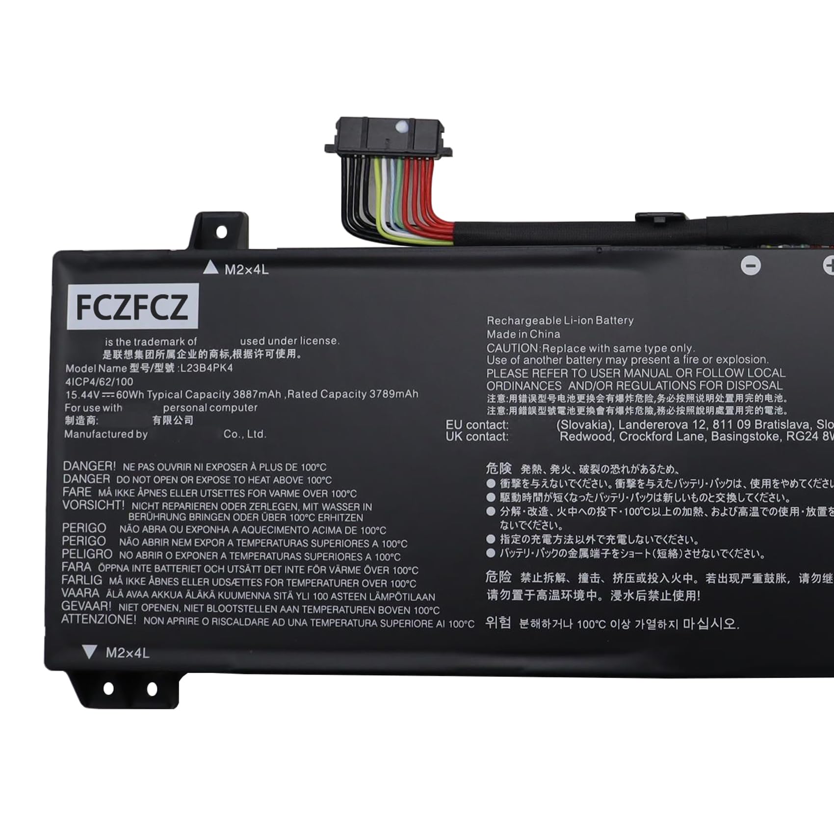 Amazon.com: FCZFCZ L23B4PK4 Laptop Battery 60Wh Replacement for