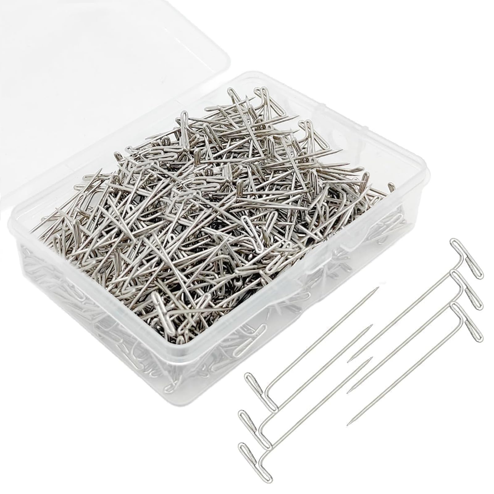 400Pcs T Pins 1.5 Inch Wig Sewing Pins Stainless Steel