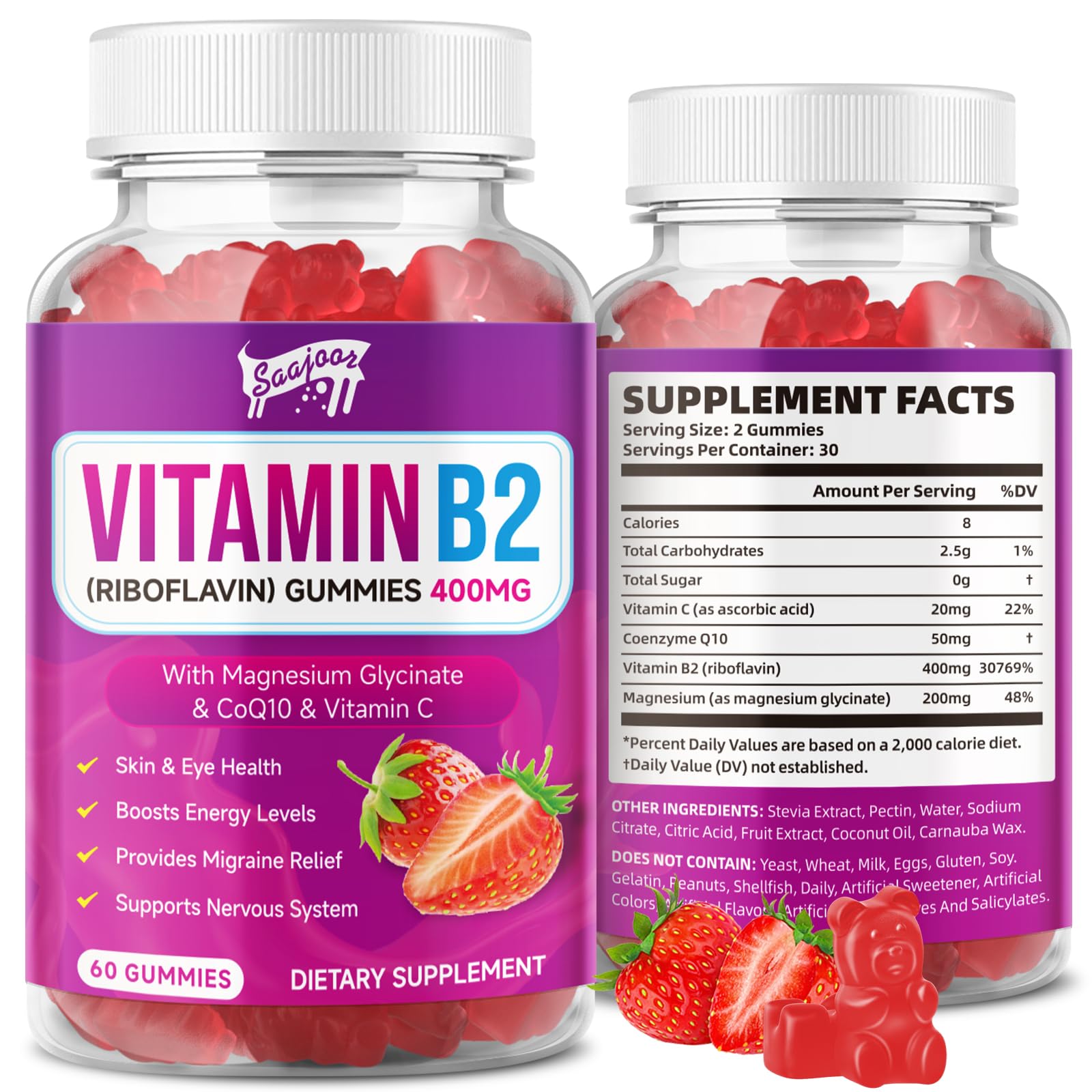 Vitamin B2 Gummies 400 mg