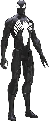 Marvel Ultimate Spider-Man Titan Hero Series - Figura de traje negro de Spider-Man - 12 pulgadas Marvel Ultimate Spider-Man Titan Hero Series - Figura de traje negro de Spider-Man - 12 pulgadas
