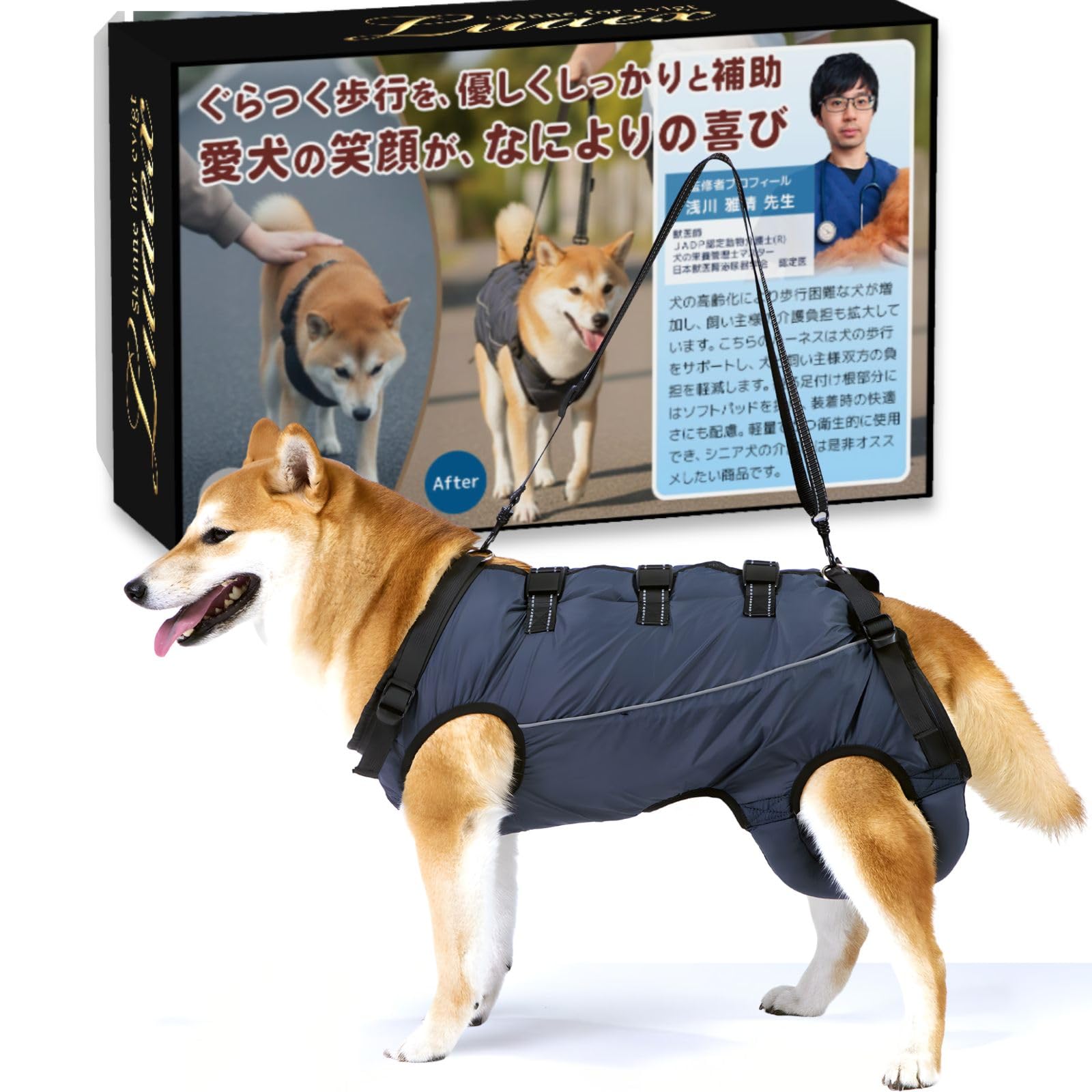 犬　介護用品　セット Amazon | [Luaex]犬 介護 ハーネス 3点バックル 丸洗いOK 調節可能
