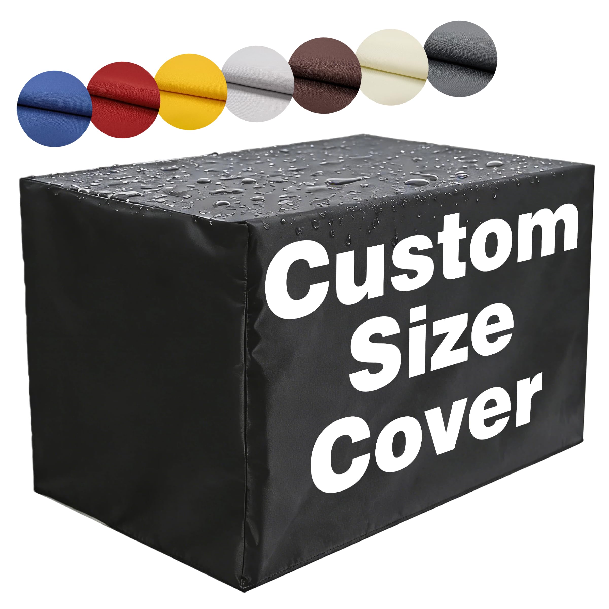 Kiyeocca Custom Size Dust Cover, Tailored Heavy Duty 600D Waterproof Covers for Electronics, Patio Furniture, Printer, Outdoor AC Units, Universal Fitted Appliance Equipment Odd Shape Protective Cover