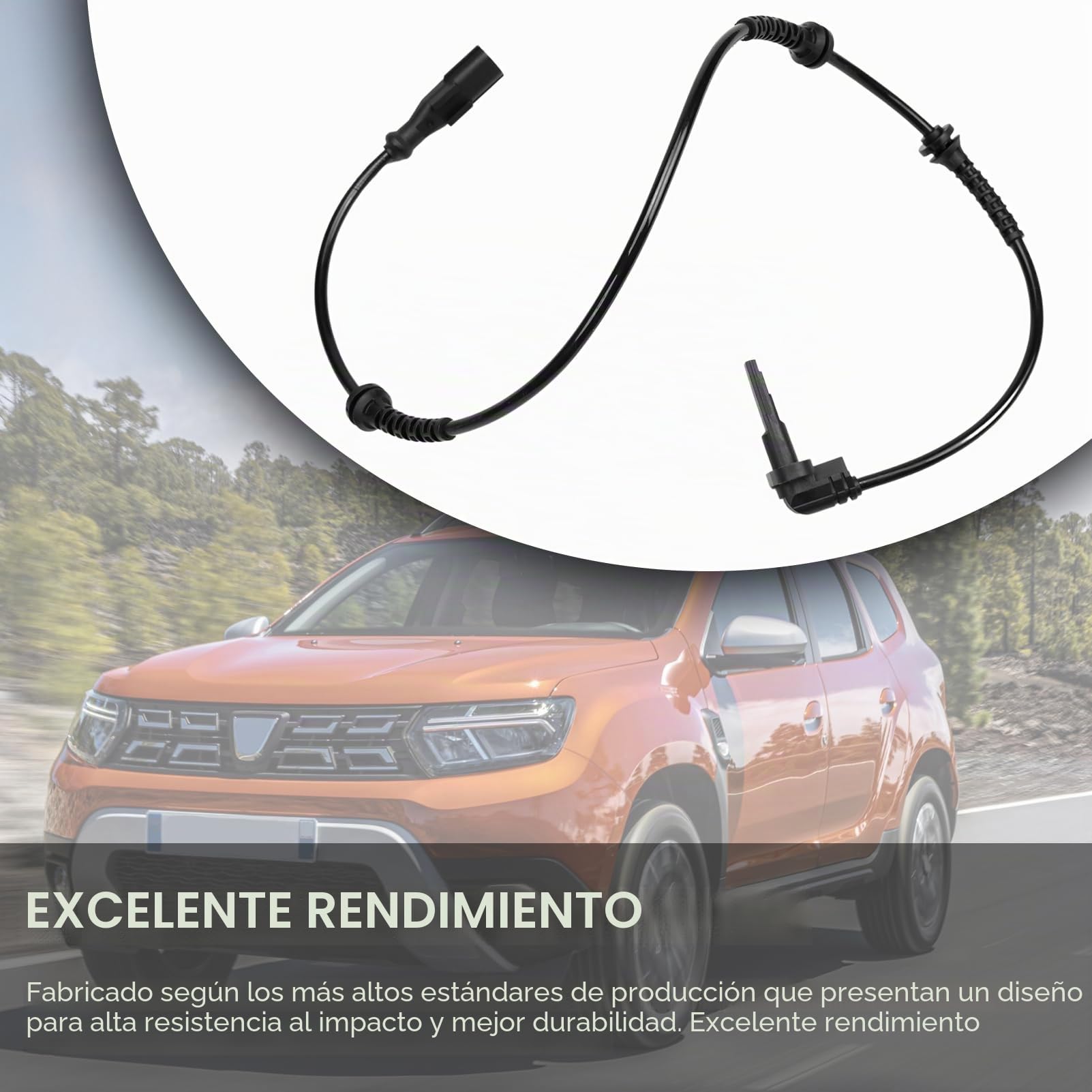 2 sensores ABS delantero izquierdo y derecho delantero para M-g-e III 2008-2021 Grand Scénic III 2009-2021 Duster 2010-2021 Fluence 2010-2021 479109155R