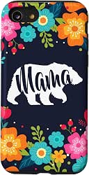 Mama Bear Cute Floral Flower Design for Mom's Case for
