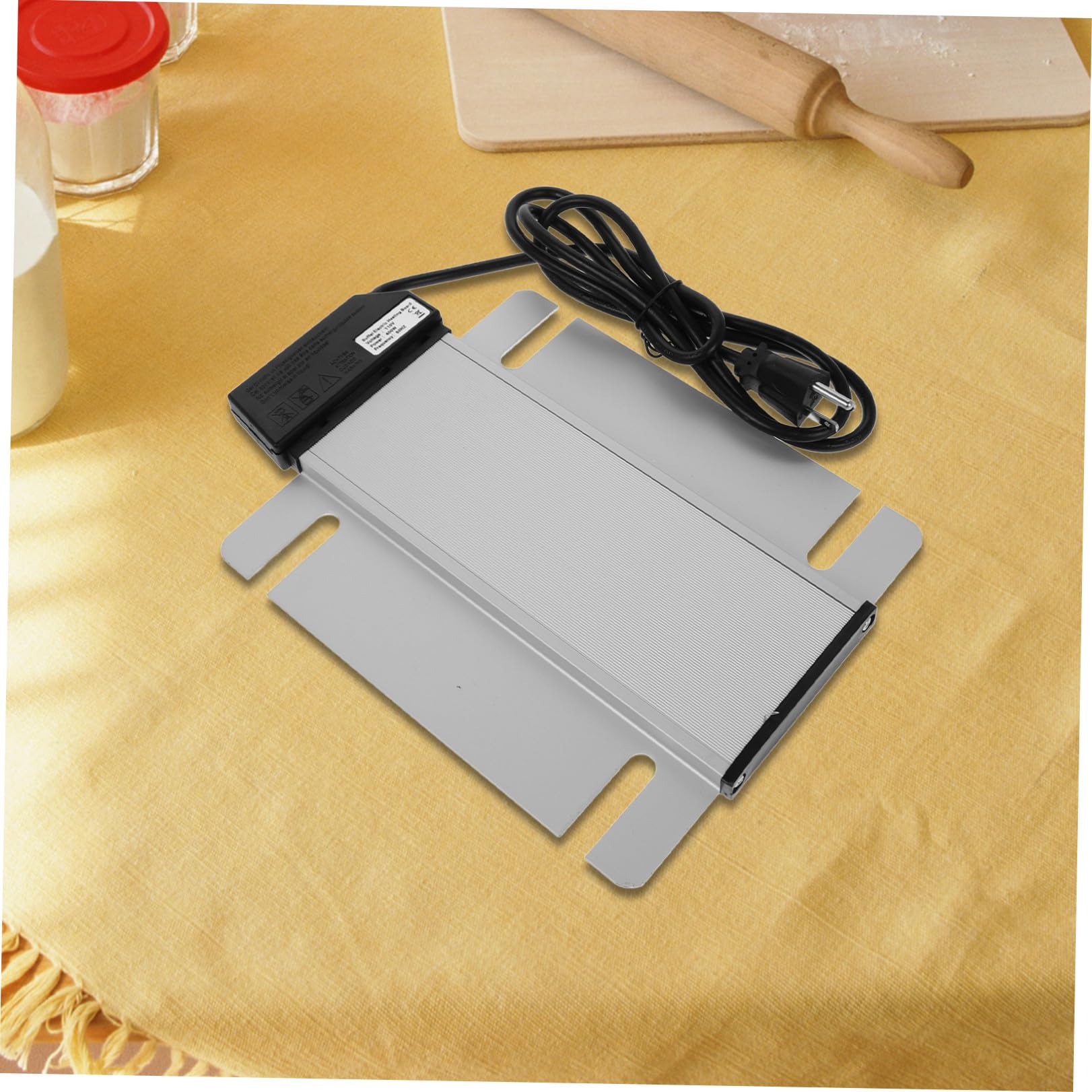OUNONA Chafing Dish électrique rectangulaire en Acier Inoxydable avec Fonction de réchauffement, Plaque chauffante pour Buffet, Parfait pour dîners et Cuisine