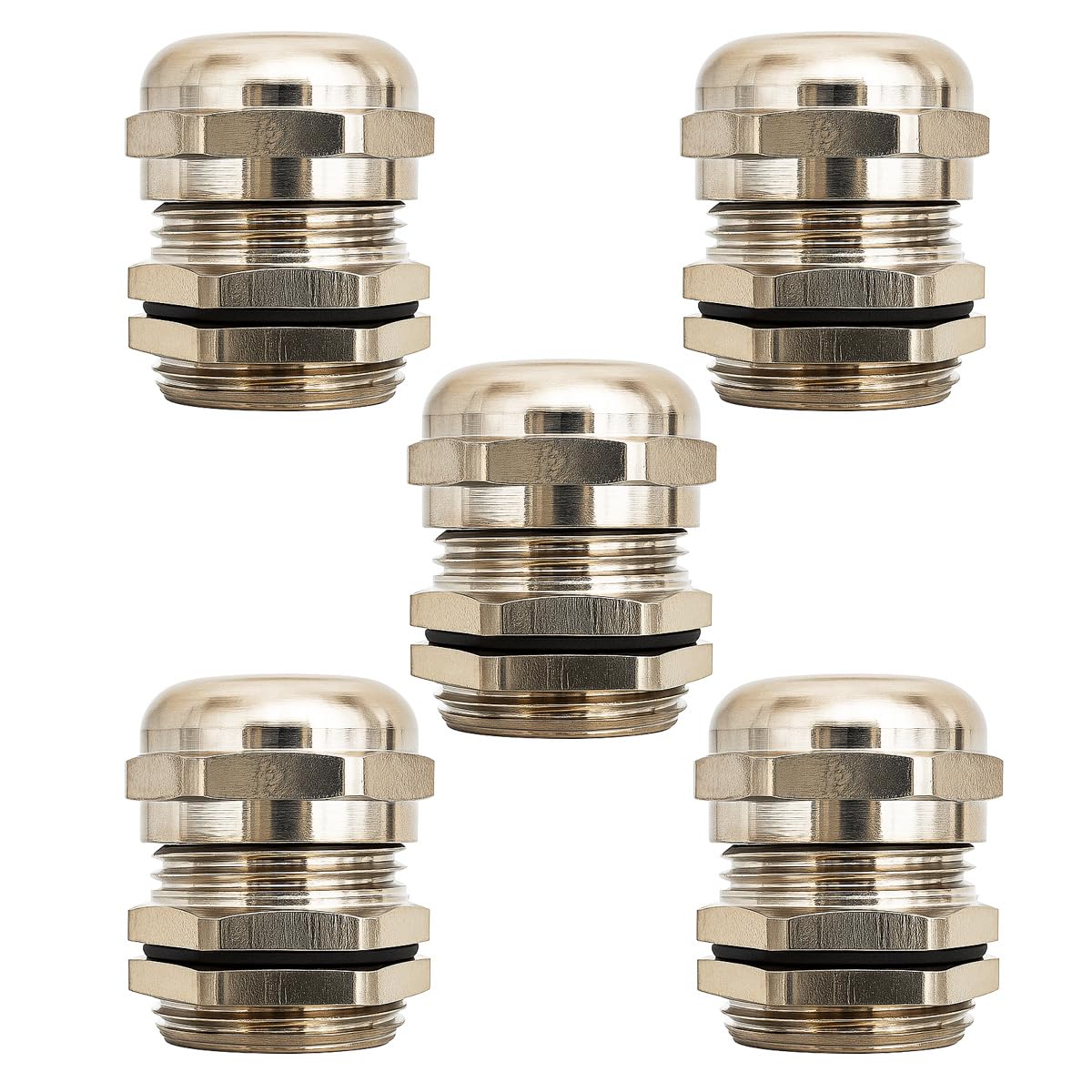 Gebildet Metal Cable Gland, PG11 Waterproof Adjustable 5.0-10mm Cable Gland Joint with Gaskets, Wire Protector, M18*1.5 Wire Connector-image-18