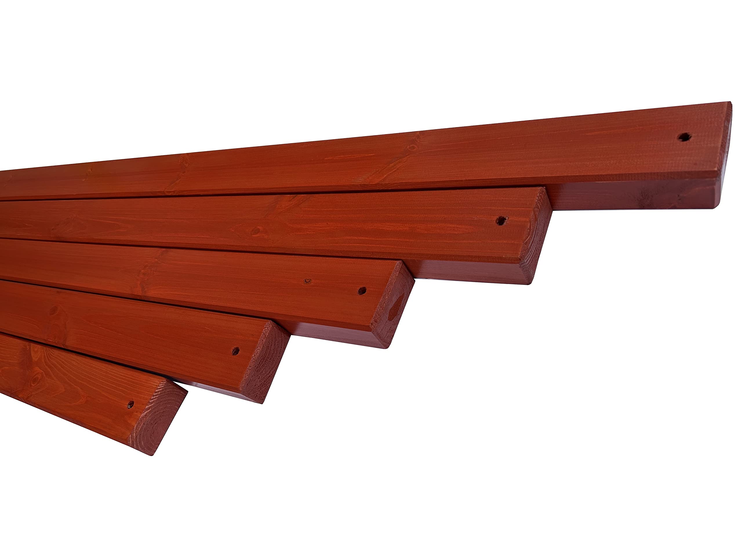Banc De Jardin En Bois Pin 150cm Primario Grande - Charge 350kg, Résistant Intempéries - Pour Terrasse, Parc, Espace Public