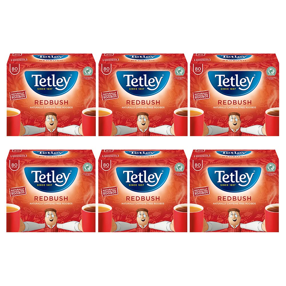 TetleyRedbush 40 Teabags 100 G (pack Of 6, Total 240 Teabags)