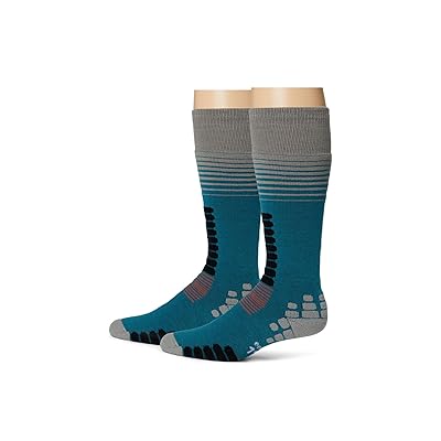Eurosock Ski Zone 2 Pack Crew Cut Socks Shoes Teal 1