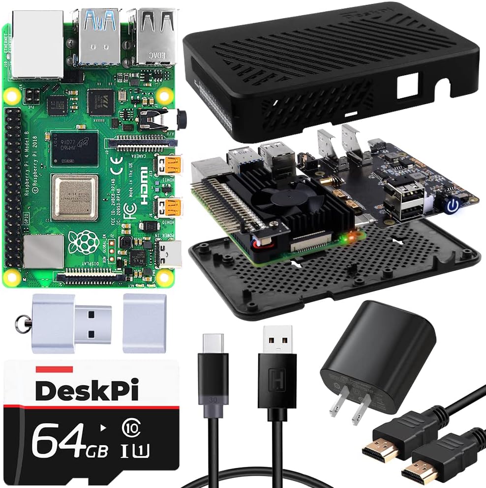 Raspberry Pi 4 8GB Kit with DeskPi Lite Case