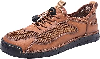Zapatillas deportivas para hombre, transpirables, con cierre rápido, de malla, zapatillas de verano, deportivas, antideslizantes, transpirables, de un solo color